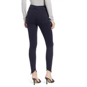 MOTHER Sz 25 The Stunner Zip Two Step Fray in Holding Hands Dark Wash Jeans